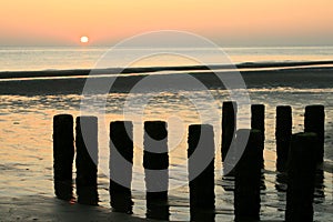 Sunset in the Netherlands (Zeeland) photo