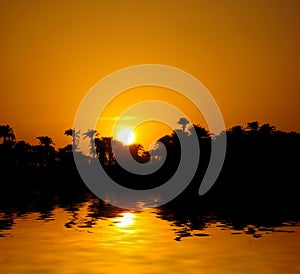 Sunset on Nile