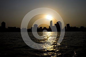 Sunset on the Nile - Cairo city