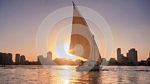 Sunset on the Nile, felucca ride