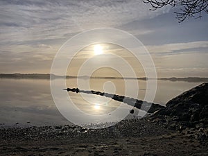 Sunset, Norway. At the beach