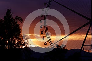 Sunset and Observation Wheel