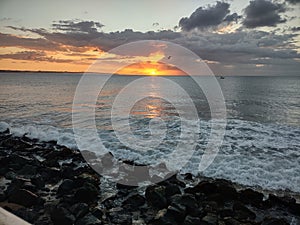 Sunset on the Mariana paseo real Aguadilla Puerto Rico photo