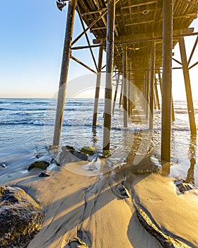 Sunset at the Oceanside pier in southern California