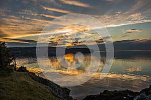 Sunset off the Bay of Fundy