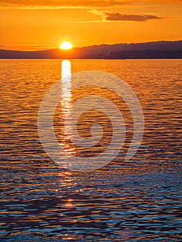 Sunset at the Ogden Point breakwater, Victoria BC