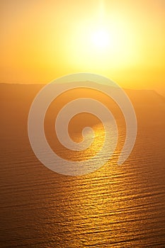 Sunset in Oia, Santorini