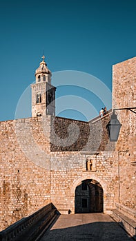 Sunset of Old City of Dubrovnik