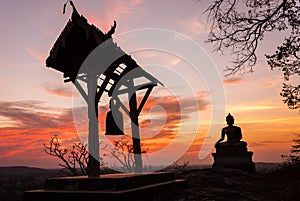 Sunset old Temple wat Praputtachai