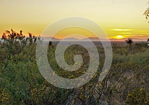 Sunset at Oliver Lee Memorial State Park