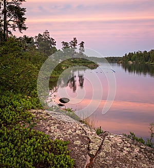 Sunset on Ontario Lake