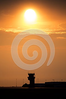 Sunset Orange Sillouette