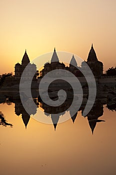Sunset in Orchha.