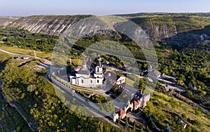 Sunset in Orhei, Republic of Moldova, Aerial view