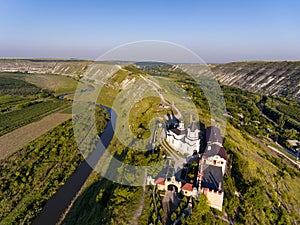 Sunset in Orhei, Republic of Moldova, Aerial view