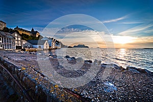 Sunset over Alesund beach