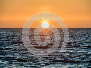 Sunset over the Atlantic on Gale Beach