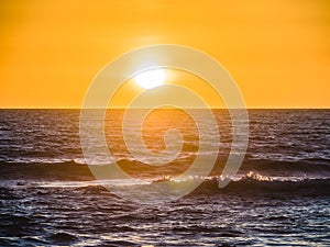 Sunset over the Atlantic on Gale Beach