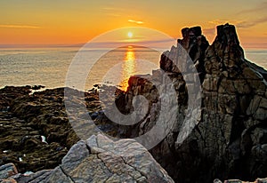 Sunset Over The Bay Of Fundy At Cape D`Or photo