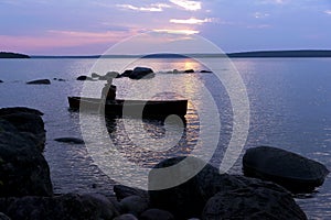 Sunset over Beausoleil First Nations - Georgian Bay, Ontario