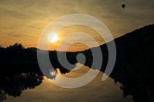 Sunset over Berounka