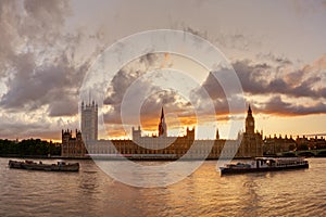 Sunset over Big Ben