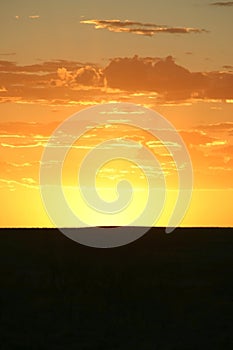 Sunset over the Breakaways