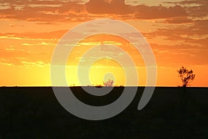 Sunset over the Breakaways