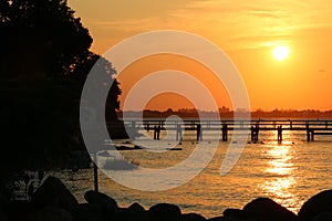 Sunset over the Bridge