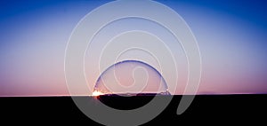 Sunset over the bubble world