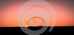 Sunset over the bubble world