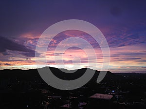 Sunset over the caos