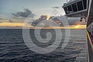 Sunset over the Caribbean from Regal Princess