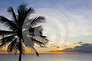 sunset over Caribbean Sea, Barbados