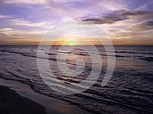 Sunset over Caribbean Sea - Bay of Pigs, Cuba