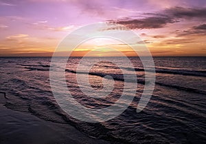 Sunset over Caribbean Sea - Bay of Pigs, Cuba