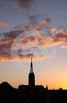 Sunset over Cathedral