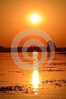 Sunset over the Chobe River