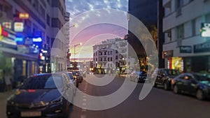 sunset over the city of rabat
