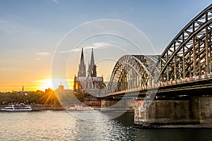 Sunset over Cologne