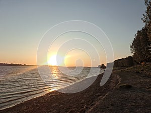 Sunset over the Danube