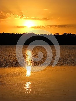 Sunset over Ding Darling Wildlife Refuge, Sanibel, Florida