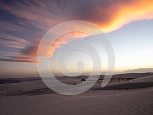 Sunset over the dunes