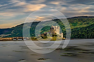 Sunset over Eilean Donan Castle, Scotland