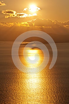 Sunset over Ganzirri