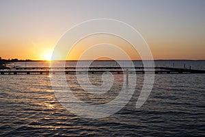 Sunset viewed from Jetty, Busselton, WA, Australia