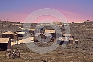 Sunset over the Ghost Town