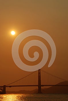 Sunset Over Golden Gate Bridge