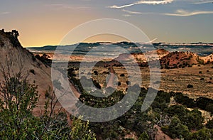 Sunset over Grand Staircase-Escalante National Monument in Utah