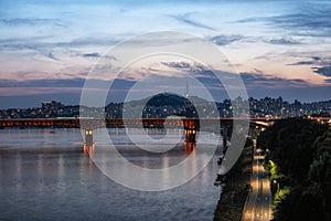 Sunset over Han River